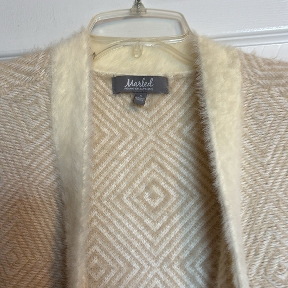 Marled Reunited Clothing women’s cream open cardigan sweater size small - Picture 2 of 8
